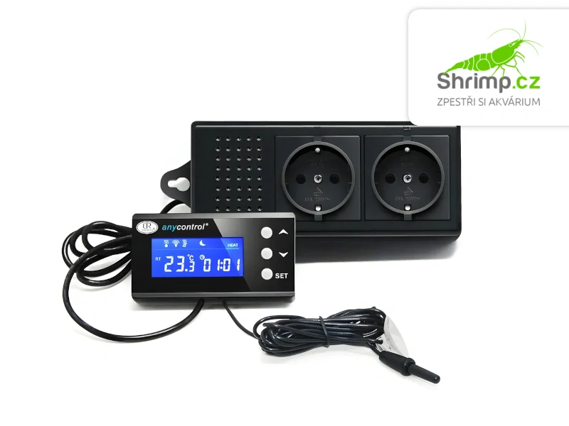 Digitální kontrolér a termostat pro terária a akvária