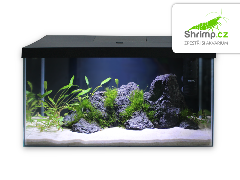 Kompletní akvarijní sada 54 l Black Lava