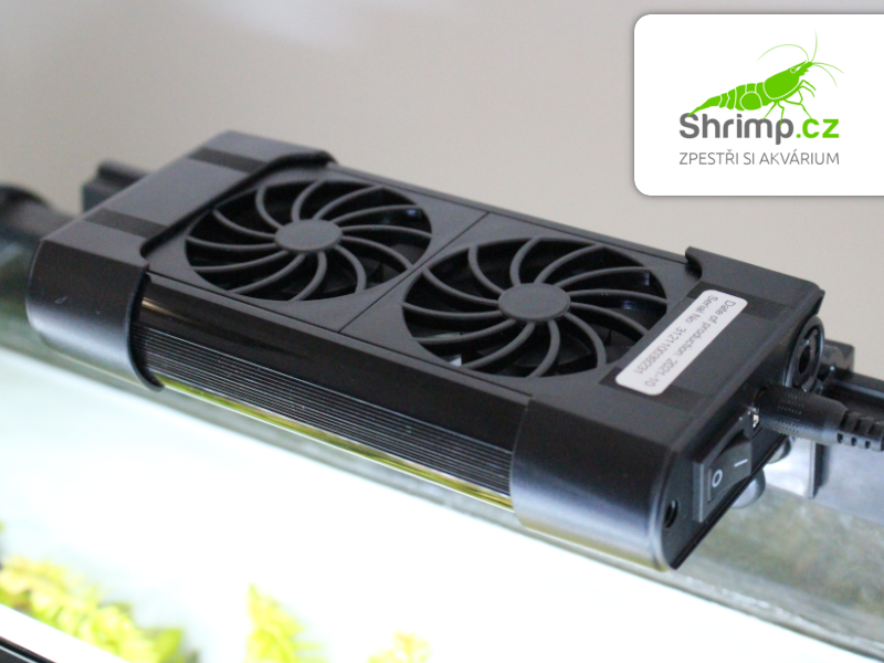 Chladící modul pro akvárium se dvěma ventilátory