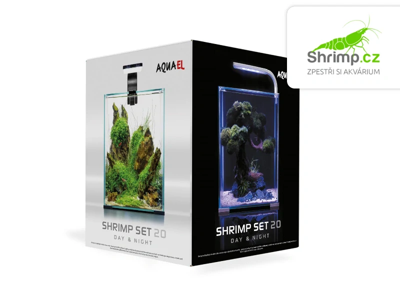 Aquael Shrimp Day & Night 20 Akvarijní set černý 19 l