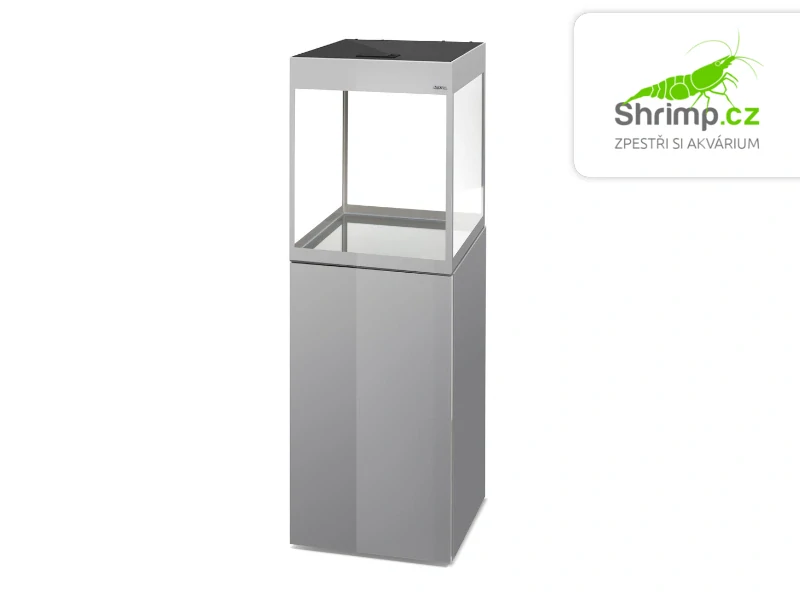 Aquael Akvarijní set Glossy CUBE 50 šedý, 135 l 