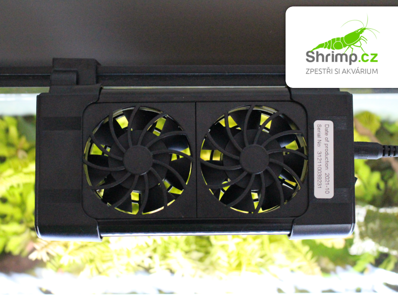 Chladící modul pro akvárium se dvěma ventilátory