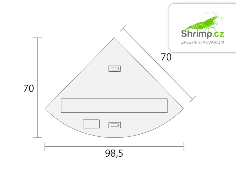 JUWEL Trigon 190 LED Akvarijní set dub, 190 l