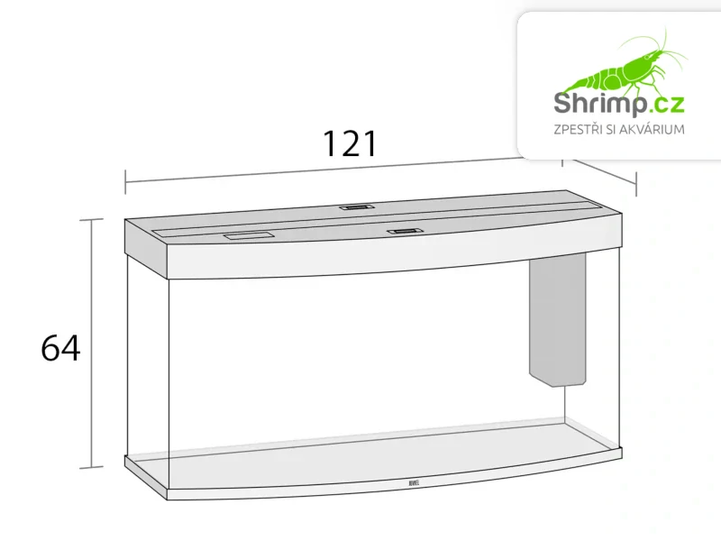 JUWEL Vision LED 180 Akvarijní set černý, 180 l