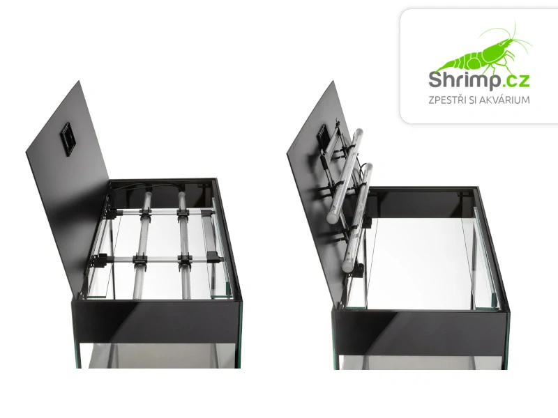 Aquael Akvarijní set Glossy 100 černý, 215 l