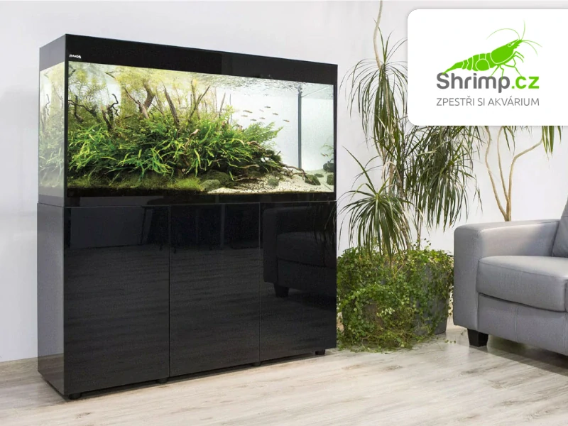 Aquael Akvarijní set Glossy 150 černý, 405 l