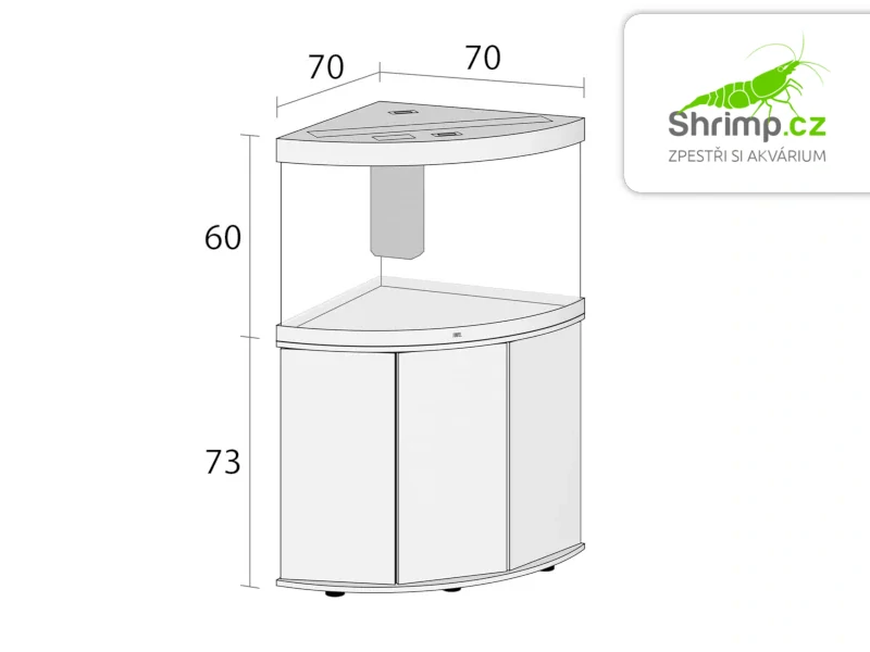 JUWEL Trigon 190 LED Akvarijní set dub, 190 l