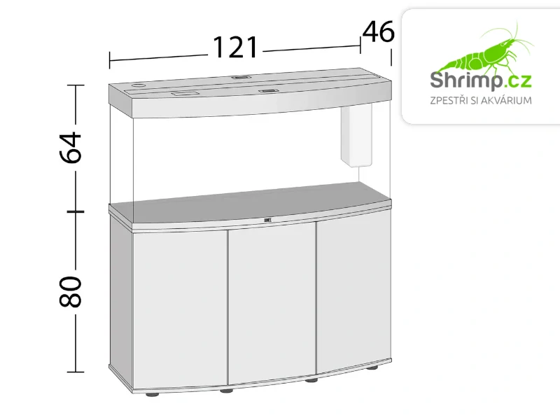 JUWEL Vision LED 260 Akvarijní set dub, 260 l