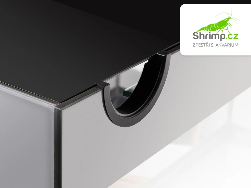 Aquael Akvarijní set Glossy CUBE 50 šedý, 135 l 