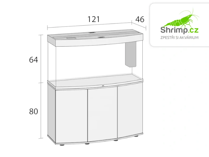 JUWEL Vision LED 180 Akvarijní set černý, 180 l