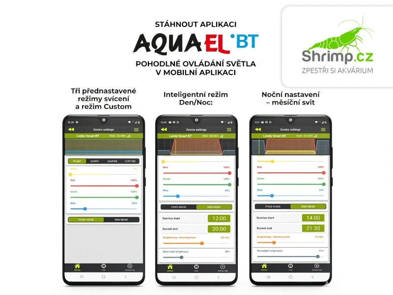 Aquael Leddy Smart BT 4,8 W, 11 cm bílá