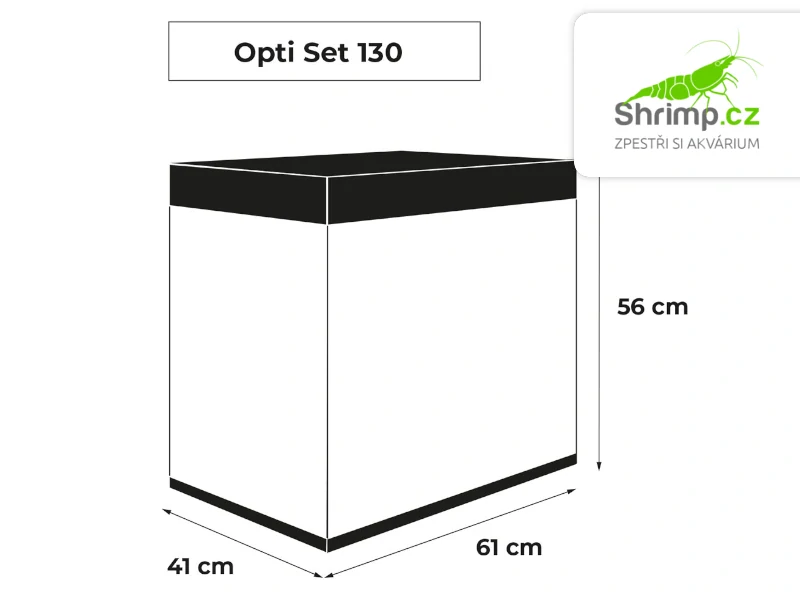 Aquael Akvarijní set OPTI SET 130 černý, 130 l 