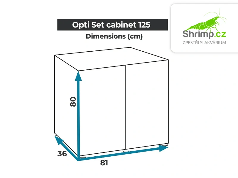 Aquael skříňka OPTI SET 125 černá