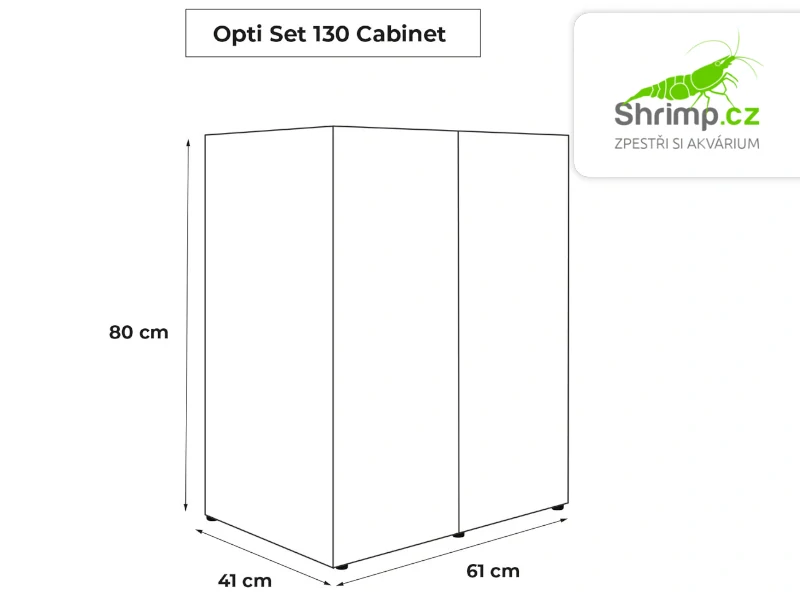 Aquael skříňka OPTI SET 130 bílá