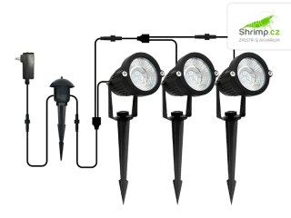 INVITAL LED jezírkové osvětlení 3ks